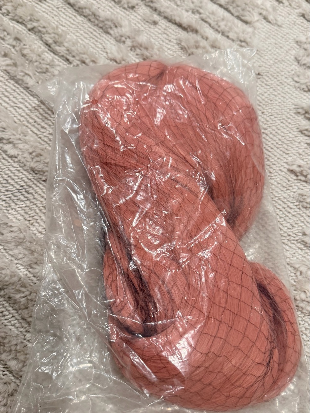 New Long Rose Pink Wig